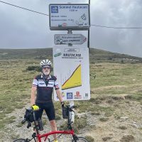 Hautacam on a Brompton TdF 100 No. 6 out of Ayros-Arbouix Hautacam on a Brompton