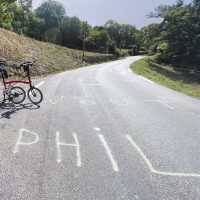 Phil on Hautacam road Phil on Hautacam road