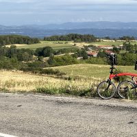 Col de la Croix-de-l'Homme Mort overlooking Verrieres-en-Forez Col de la Croix-de-l'Homme Mort overlooking Verrieres-en-Forez