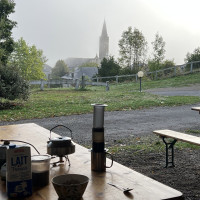 Pre Col de Port breakfast No.2 at Massat Pre Col de Port breakfast No.2 at Massat