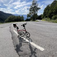 hairpins to race down on the Col de Mente hairpins to race down on the Col de Mente