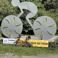 Col de Peyresourde Cycle installation Col de Peyresourde Cycle installation