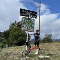 Col de Portet d'Aspet. TdF 100 No. 18 out of Sengouagnet Col de Portet d'Aspet