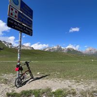 The summit sign, Col du Petit-Saint-Bernard The summit sign, Col du Petit-Saint-Bernard