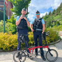 Sporting Gendarmes on the Col de la Faucille Sporting Gendarmes on the Col de la Faucille