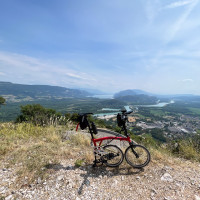Col du Grand Colombier towards Le Rhone and Lac du Bourget. Col du Grand Colombier towards Le Rhone and Lac du Bourget.