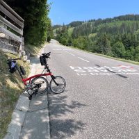 Col des Aravis - painting for the Tour Col des Aravis - painting for the Tour