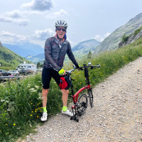 Descending jacket on and ready top go - Col de la Colombiere Descending jacket on and ready top go - Col de la Colombiere