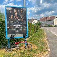 Fast and Furious - Move over Vin, Brompton coming through Ballon de Servance and Planche des Belles Filles start. Fast and Furious - Move over Vin, Brompton coming through.