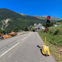 Col de la Madeleine roadworks and countdown time (how long?) Col de la Madeleine roadworks and countdown time (how long?)
