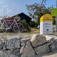 Col du Granon KOM polka dot bike Col du Granon KOM polka dot bike