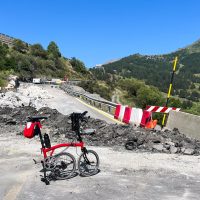 Sestrieres road block Sestrieres road block
