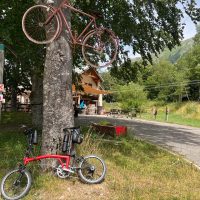 Col d'Ornon auberge bike parking Col d'Ornon auberge bike parking