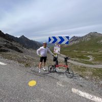 Puffed up like a Michelin man with the wind on the Col d Agnel Puffed up like a Michelin man with the wind on the Col d Agnel